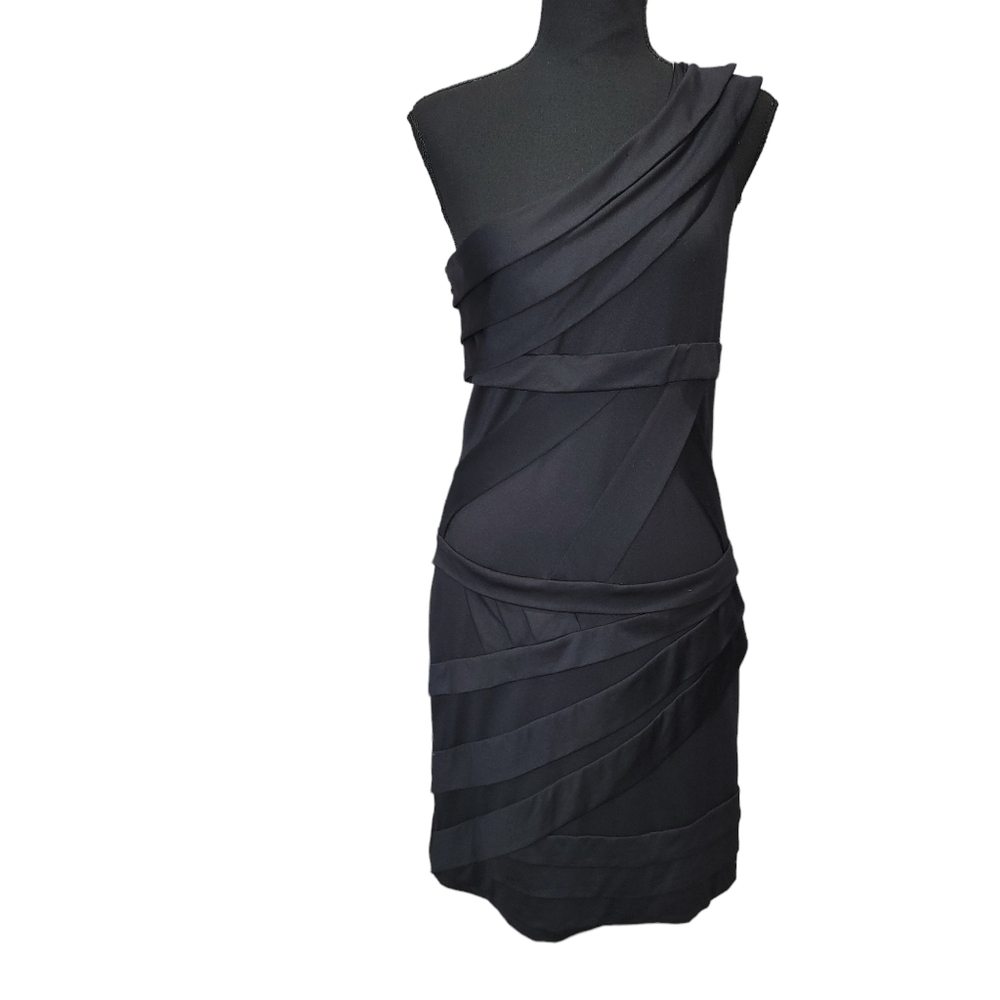 ⭐️Marc New York Black Bandage Bodycon Maxi Off the Shoulder Dress Sz 10P